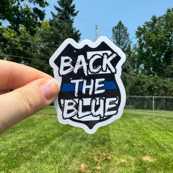 Back the Blue Police Sticker