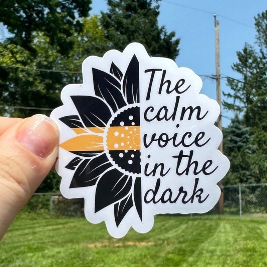 Calm Voice in the Dark Dispatch Sticker