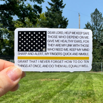 Dispatch Prayer Flag Sticker