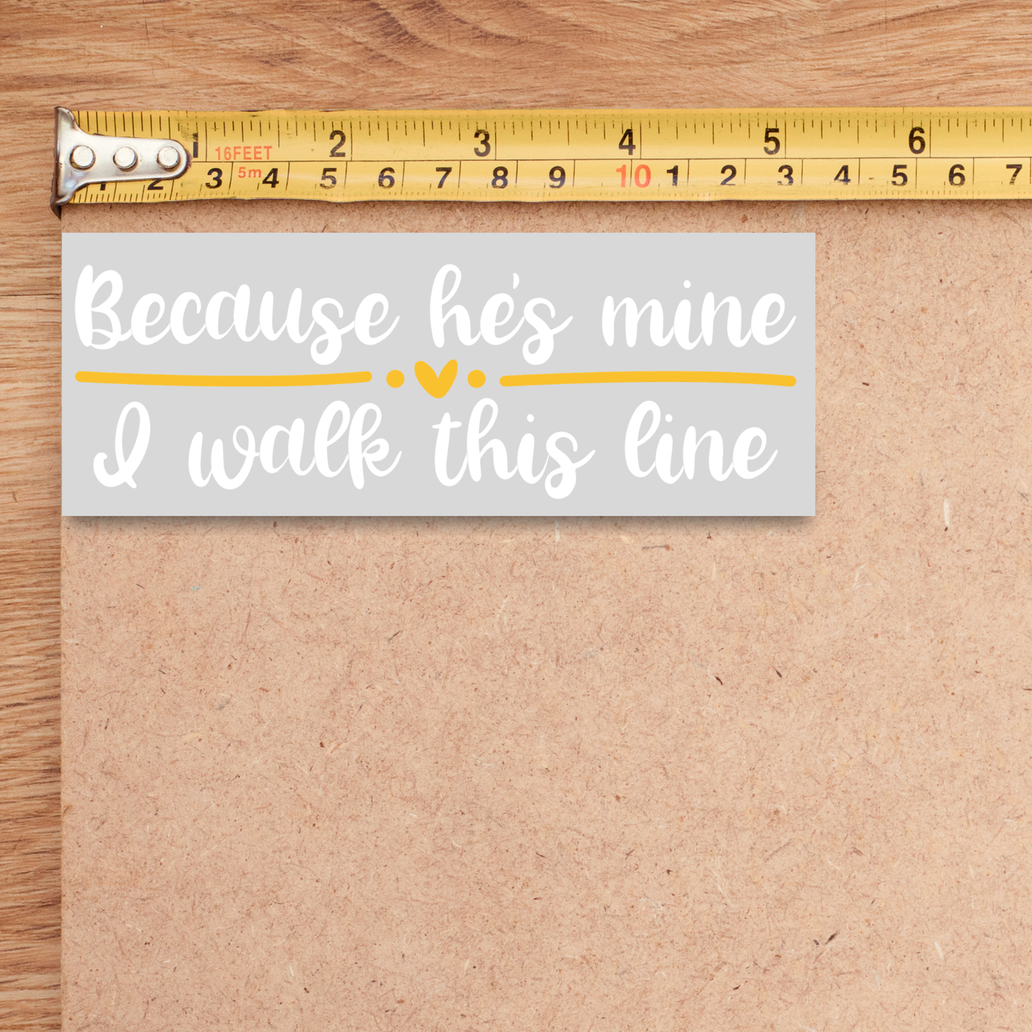 Because He's Mine Dispatch Decal