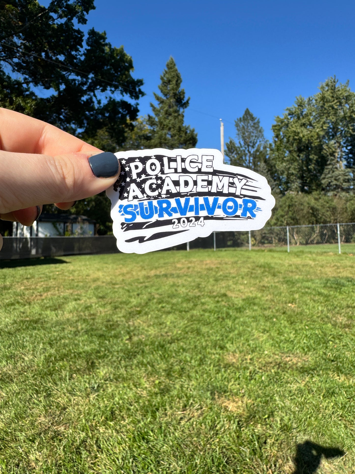 Academy Survivor Police Sticker