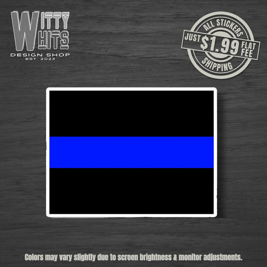 Simple Thin Blue Line Police Sticker