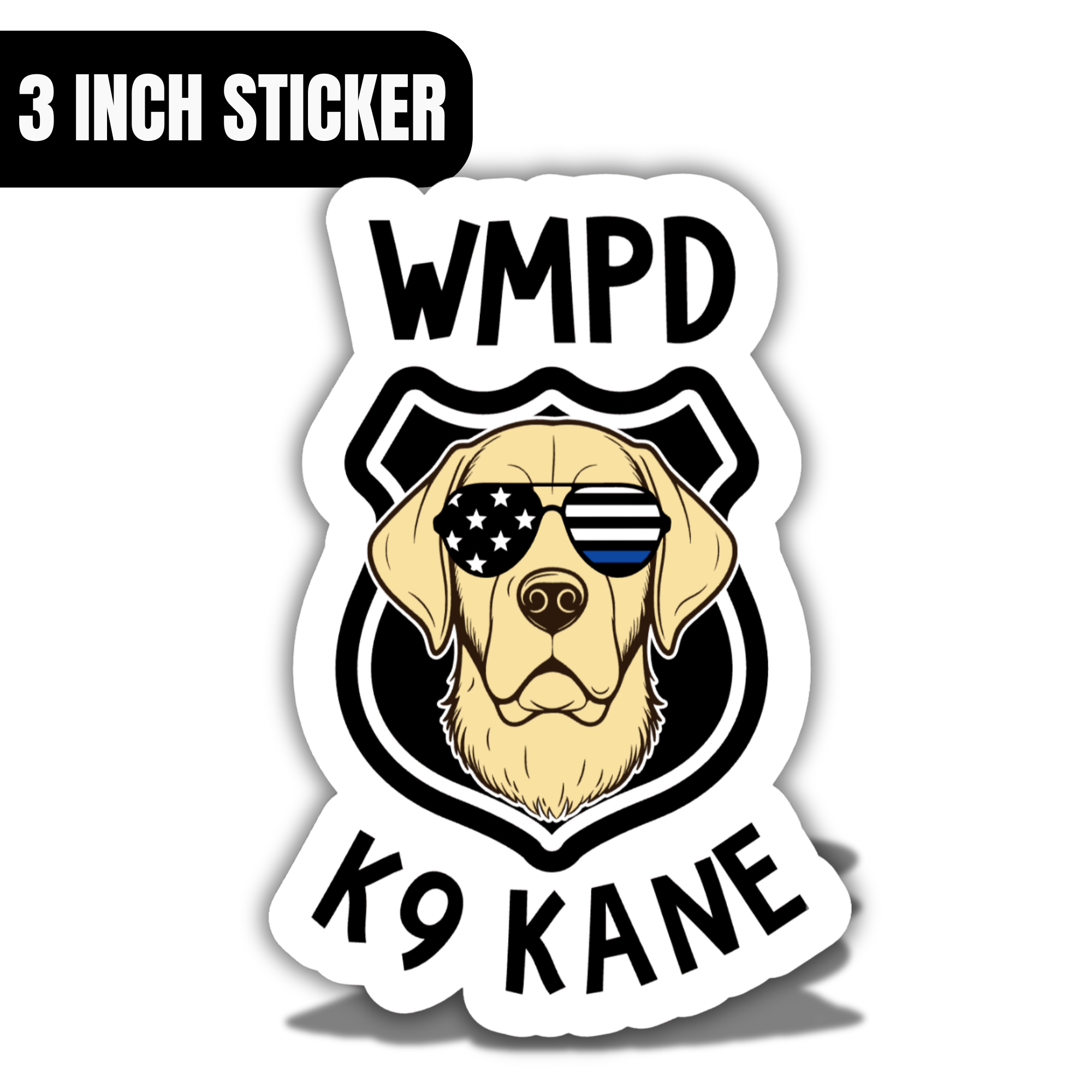 K9 Kane Sunnies Sticker – Witty Whits Design Shop LLC