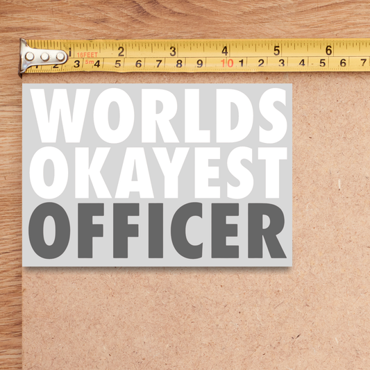 Worlds Okayest Corrections Decal