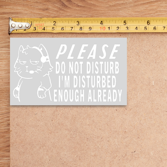 Do Not Disturb Dispatch Decal