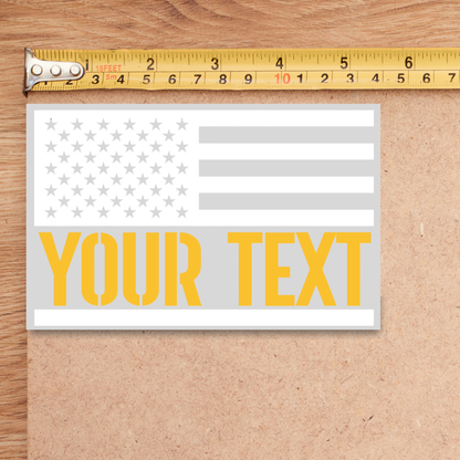Personalized Dispatch Flag Decal