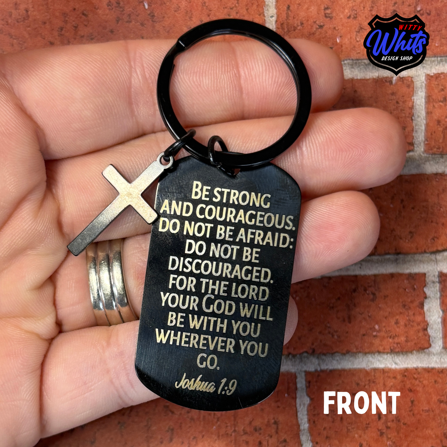 Custom First Responder Faith Keychain