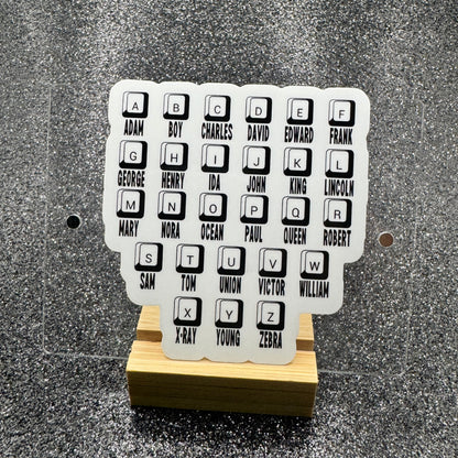 Phonetics Police and Dispatch Sticker