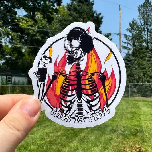 This is Fine Skeleton Dispatch Sticker