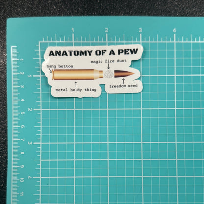 Anatomy of a Pew Police Sticker