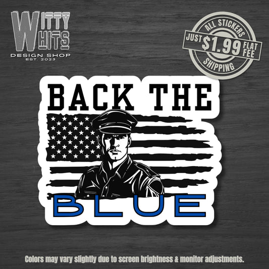 Back the Blue Police Sticker