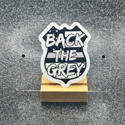 Back the Grey Corrections Sticker