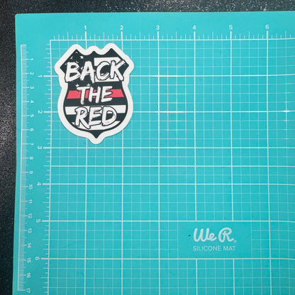 Back the Red Firefighter Sticker
