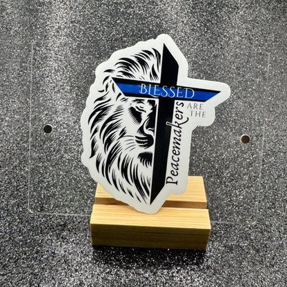 Blessed Are The Peacemakers Police Sticker