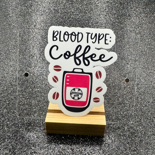 Blood Type Fire/EMT Sticker