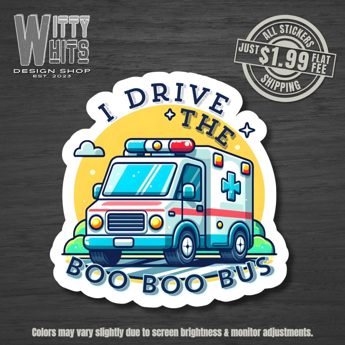 Boo Boo Bus EMT Sticker