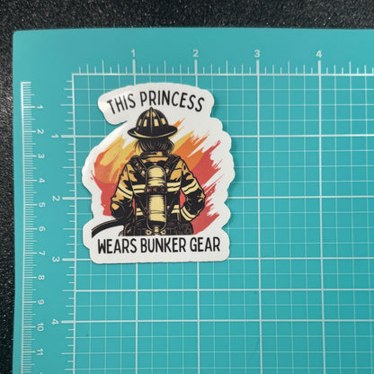 Bunker Gear Fire Sticker