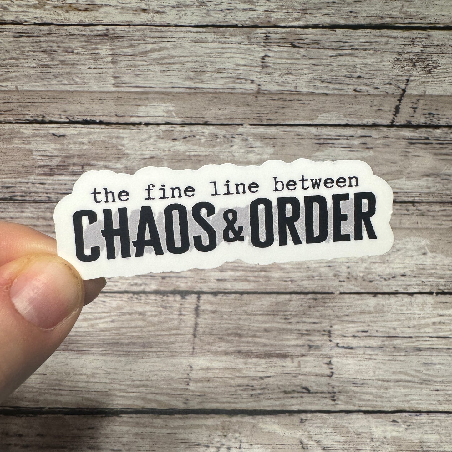 Chaos and Order Corrections Sticker