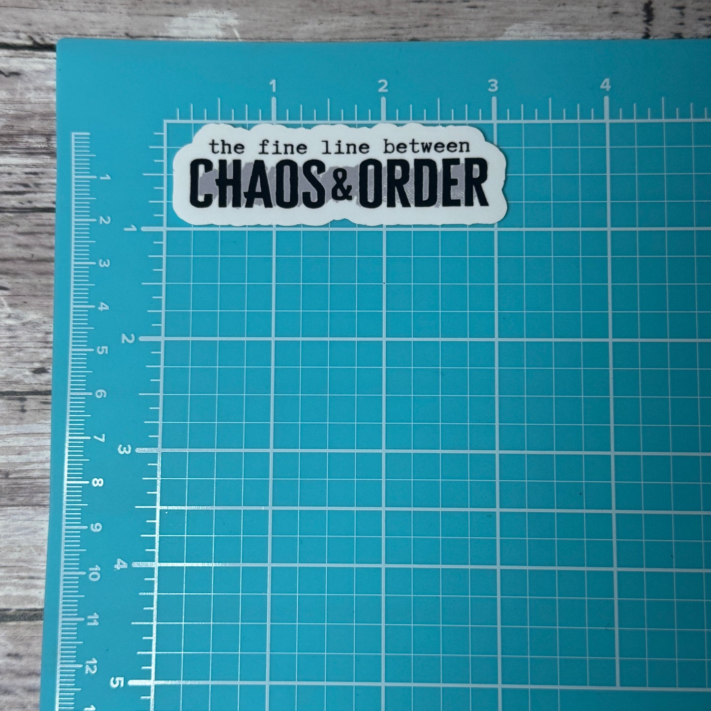 Chaos and Order Corrections Sticker