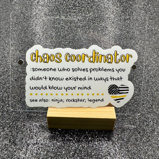 Chaos Coordinator Definition Dispatch Sticker
