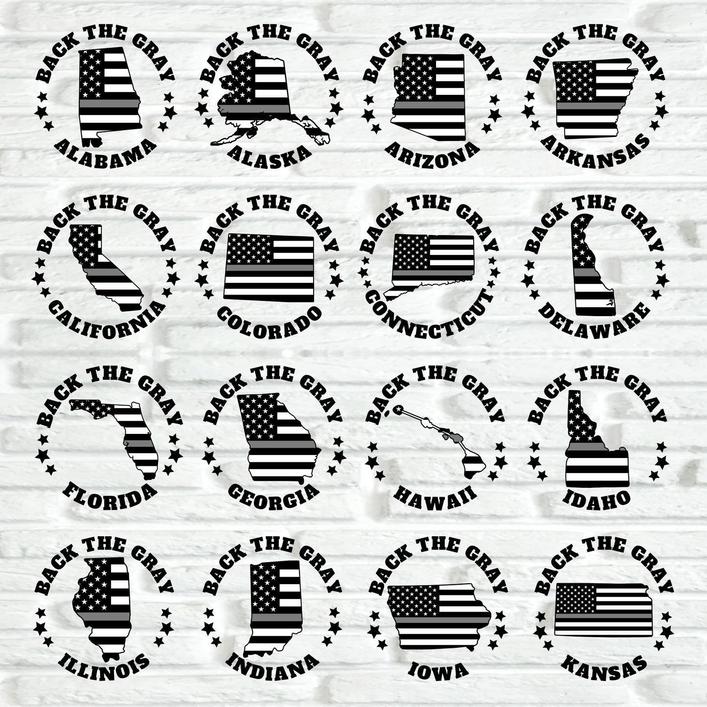 Corrections State Flag Gildan Shirts