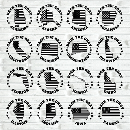 Corrections State Flag Gildan Shirts