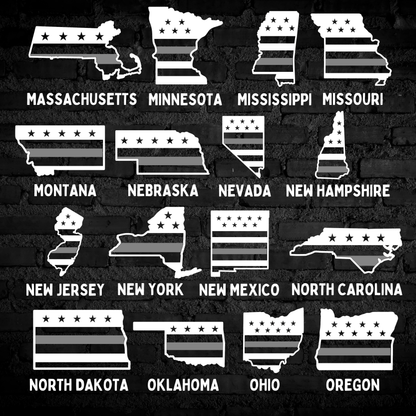 Corrections State Flag Decal