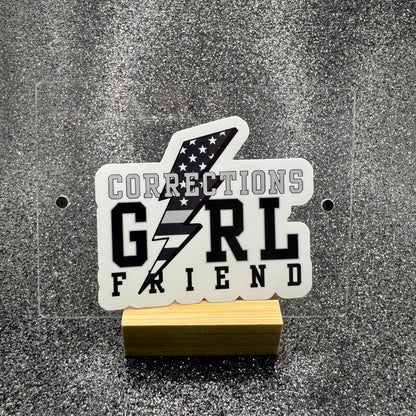 Lightning Corrections Wife Sticker