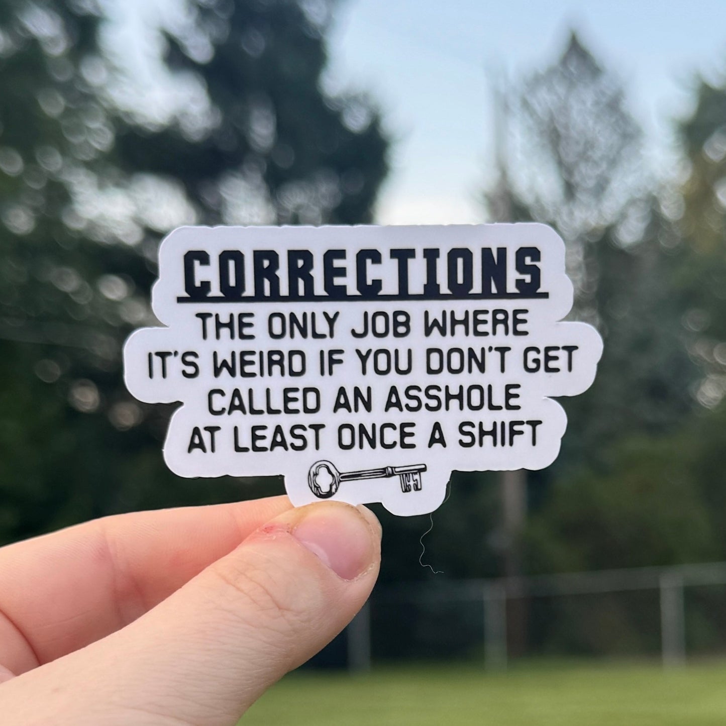 Corrections Called an Asshole Sticker