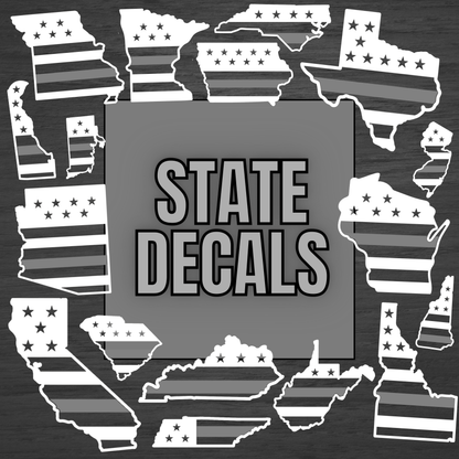 Corrections State Flag Decal