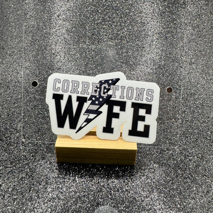 Lightning Corrections Wife Sticker