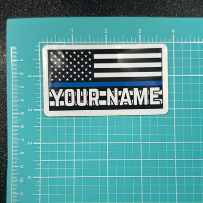 Custom Thin Blue Line Police Flag
