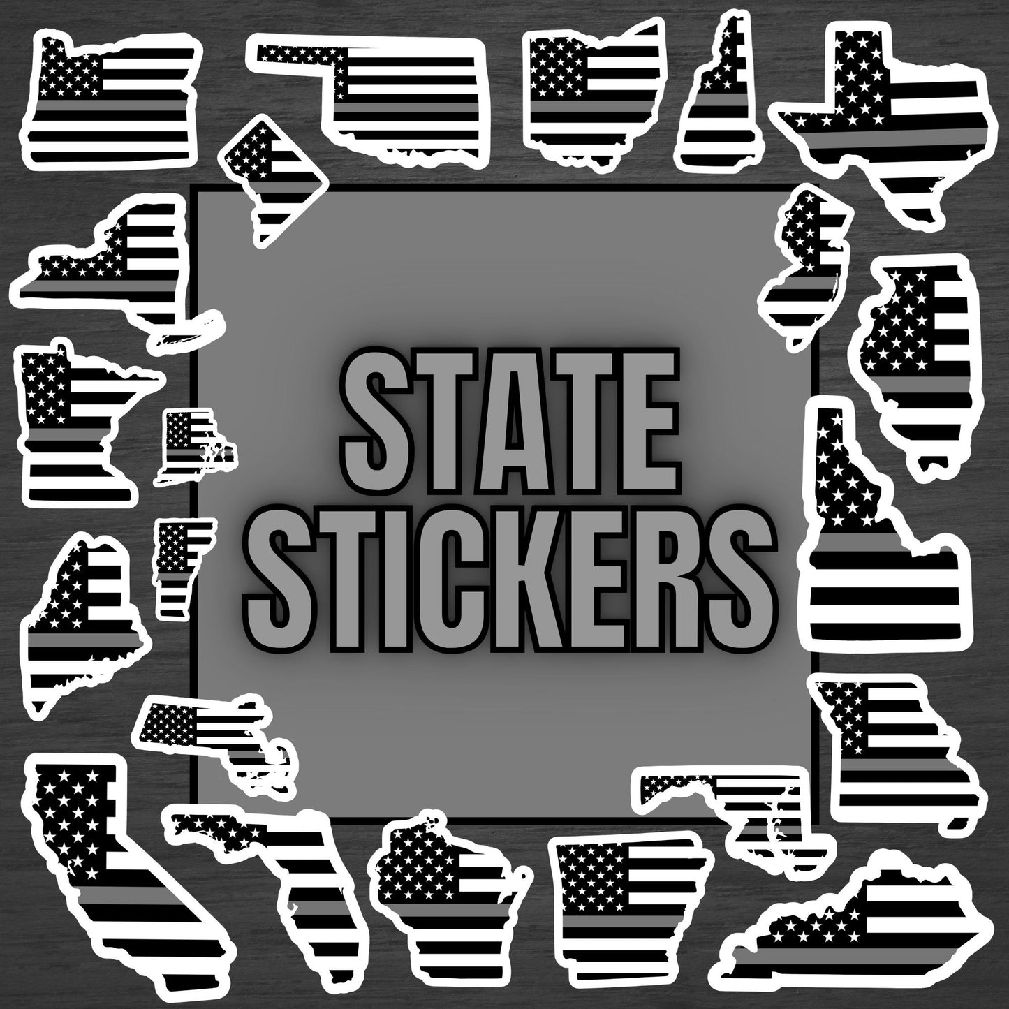 Corrections State Flag Stickers