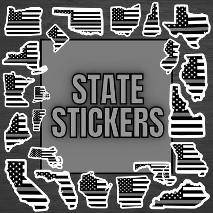 Corrections State Flag Stickers