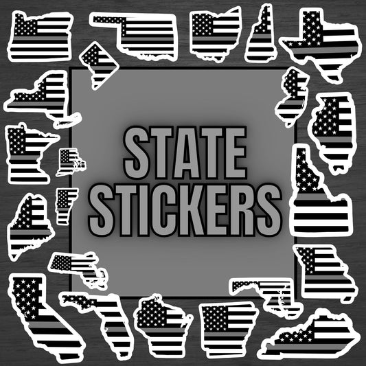 Corrections State Flag Stickers