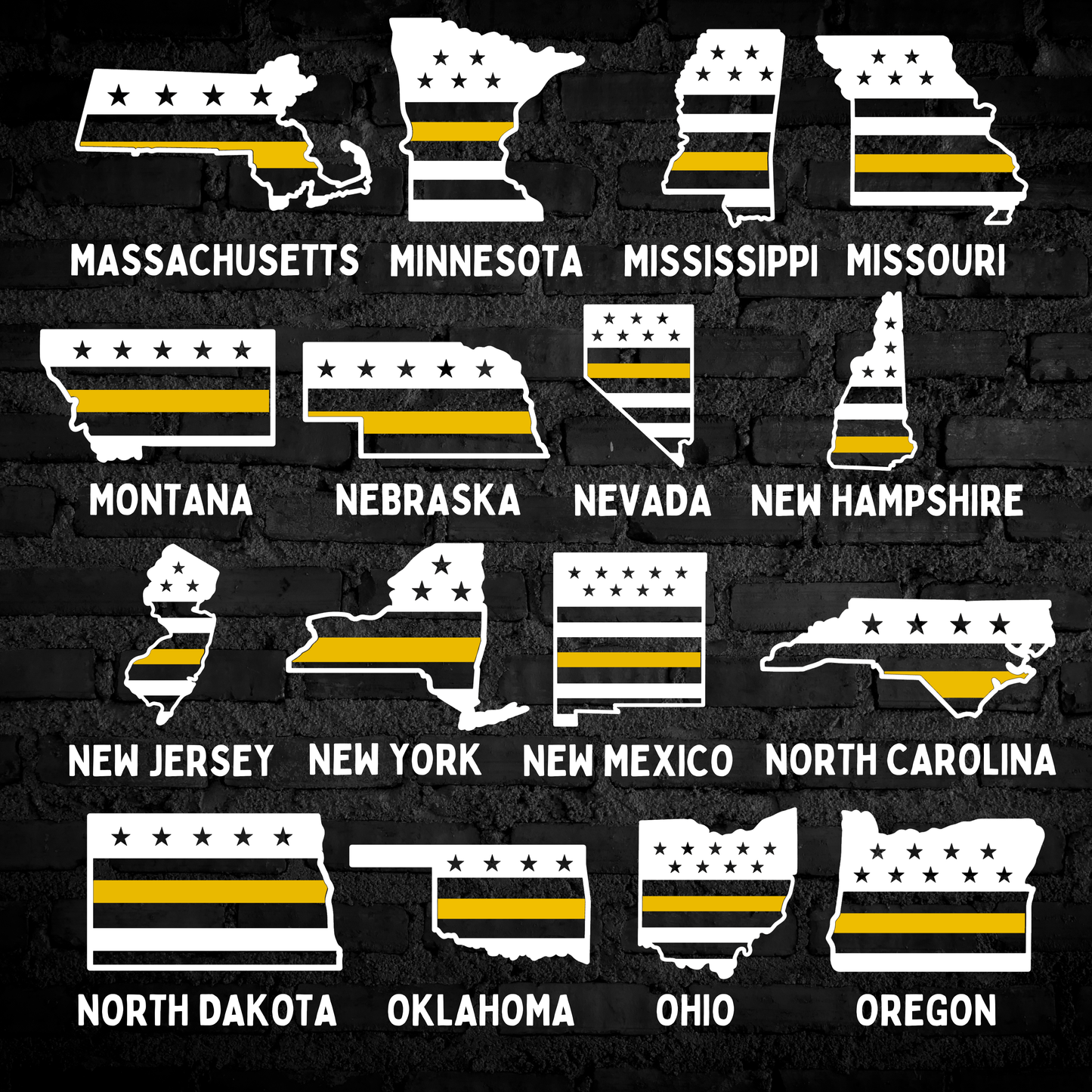 Dispatch State Flag Decal