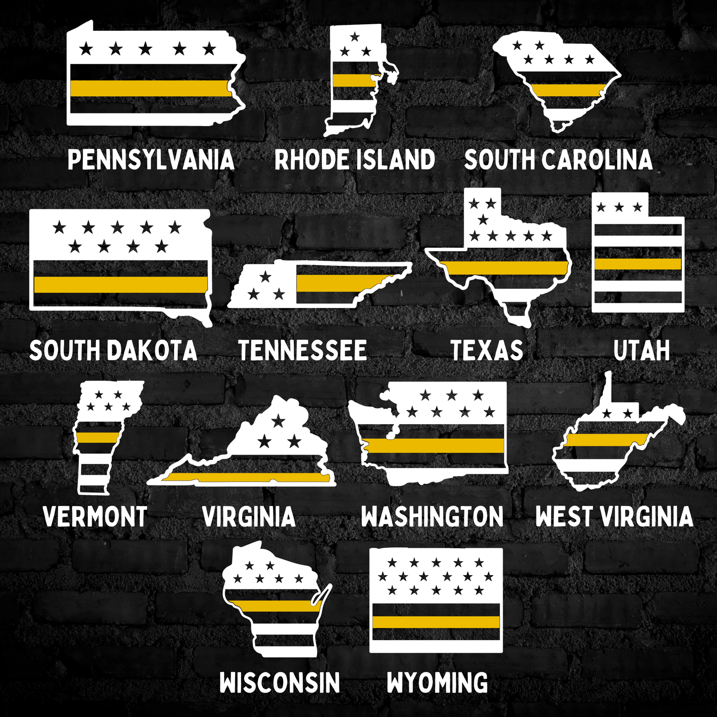 Dispatch State Flag Decal