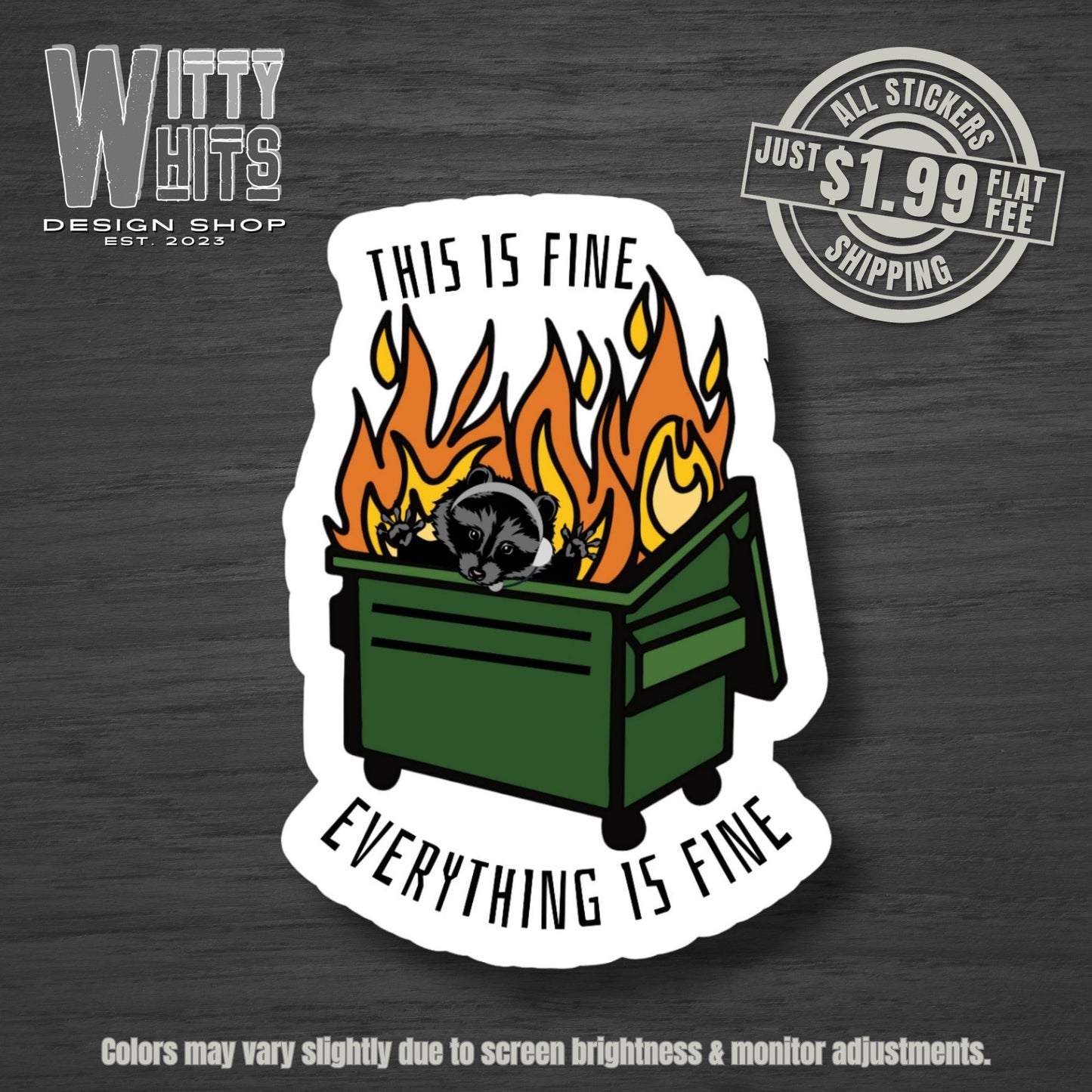 This is Fine Dispatch Sticker