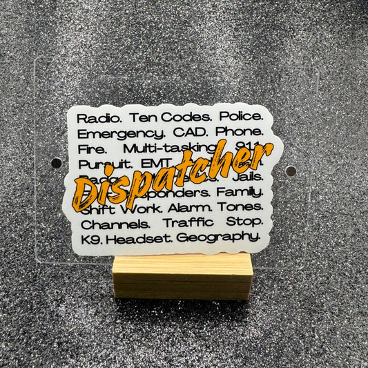 Dispatcher Words Sticker