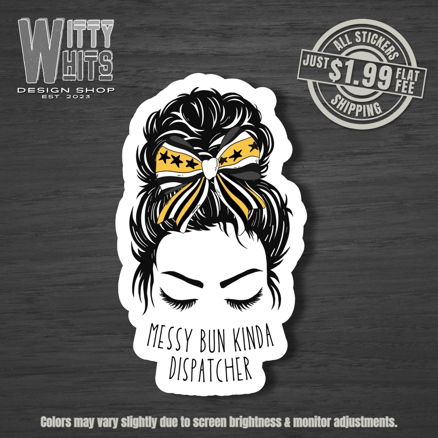 Messy Bun Dispatch Sticker