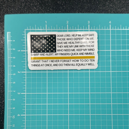 Dispatch Prayer Flag Sticker