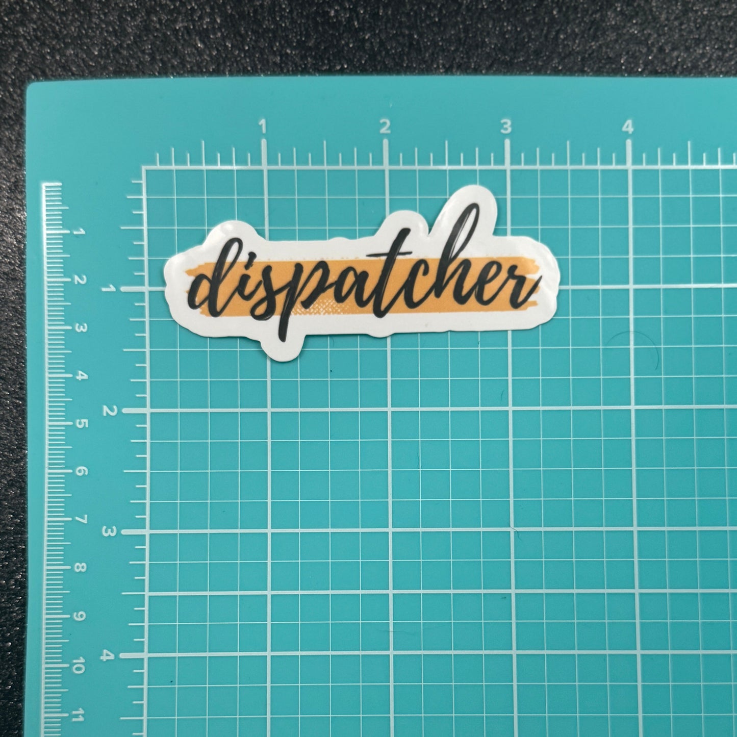 Dispatcher Gold Line Sticker