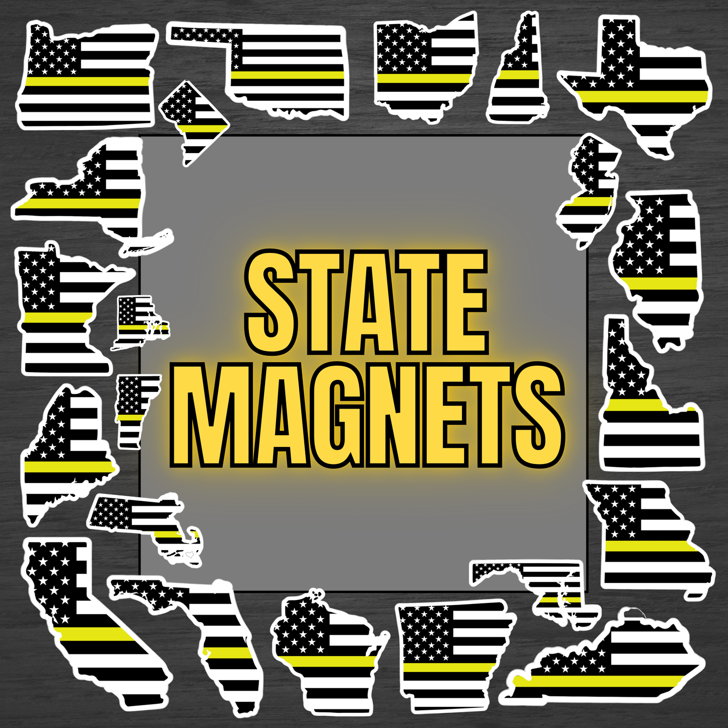 Dispatch State Flag Magnets