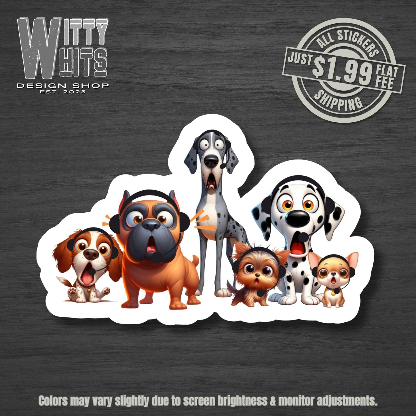 Dispatch Dogs Sticker