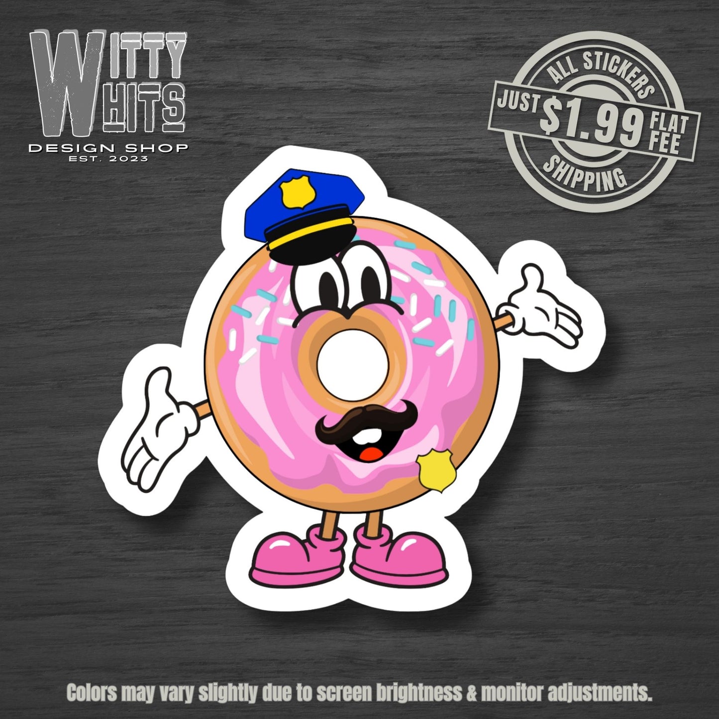 Donut Police Sticker