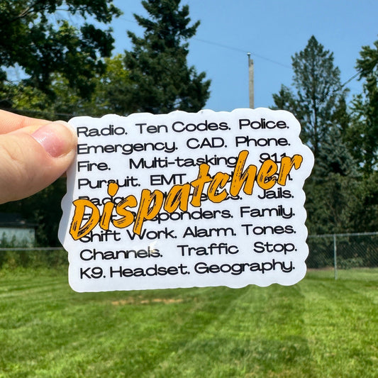 Dispatcher Words Sticker