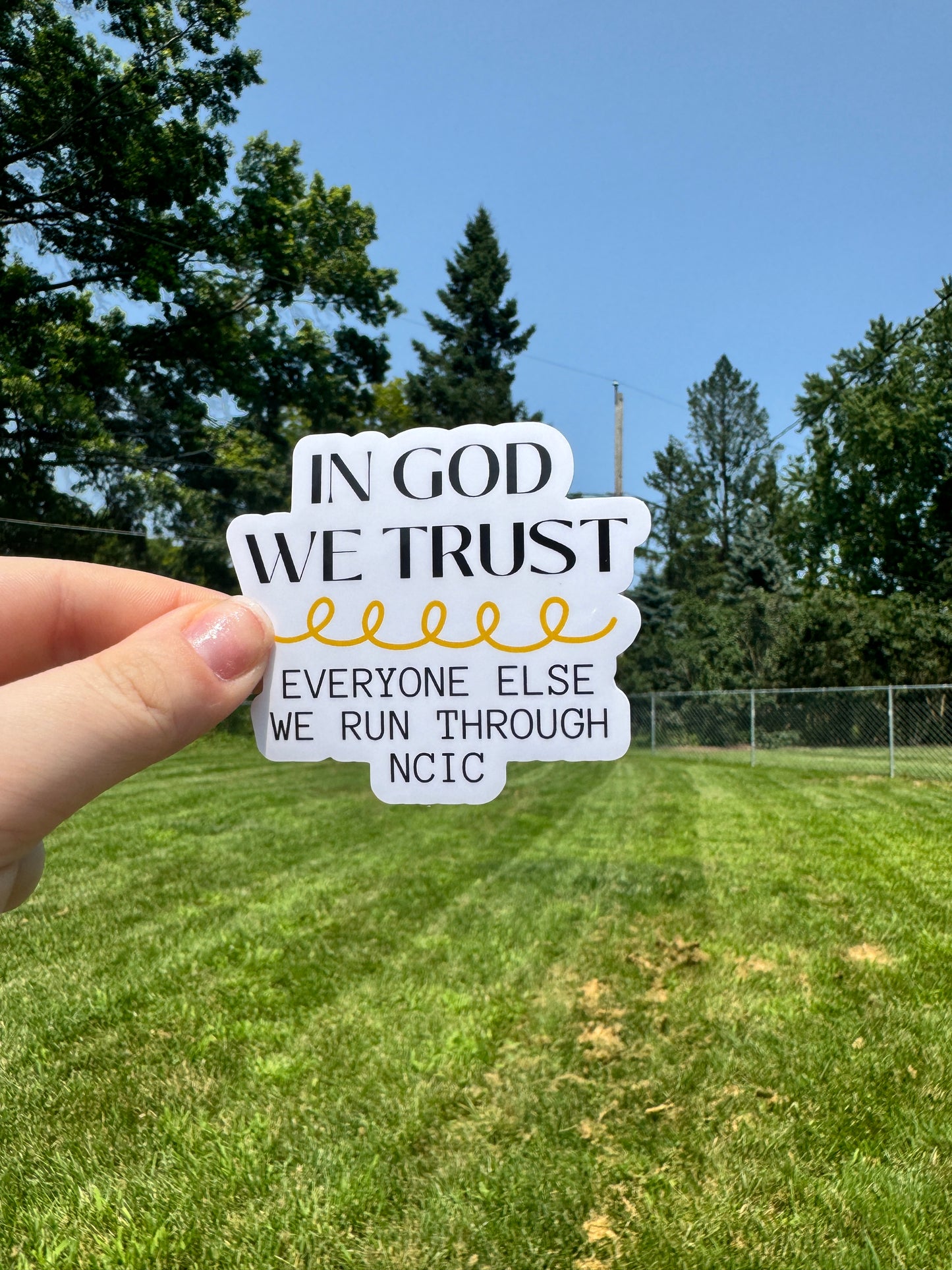 In God We Trust Dispatch Sticker