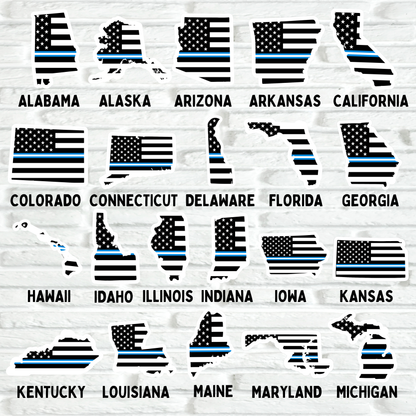 EMS State Flag Stickers