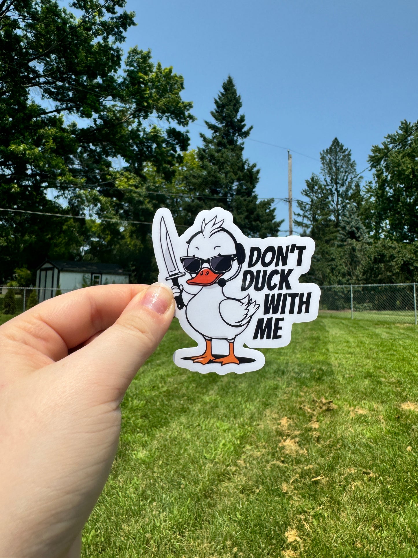 Don't Duck With Me Dispatch Sticker