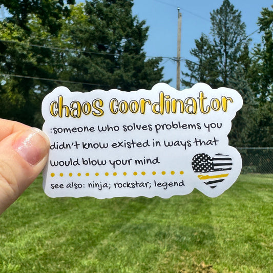 Chaos Coordinator Definition Dispatch Sticker